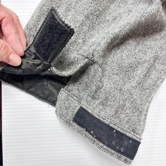 WOOLRICH CHARCOAL GREY WOOL CROPPED KNICKERS - Picture 13 of 14